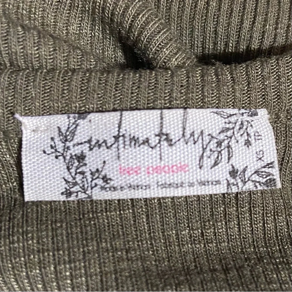 Intimately Free People Tank Top Knit Sage Green Camisole Goblincore Racerback XS
